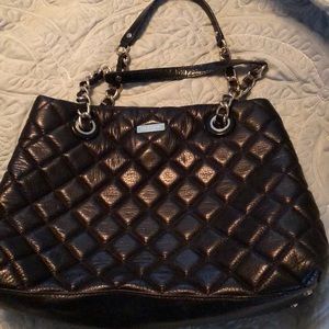 Kate Spade quilted black leather bag